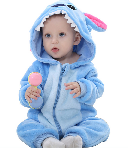 Multiple Styles Baby Halloween costumes Flannel Animal Romper