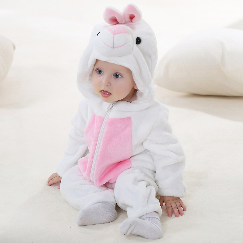 Multiple Styles Baby Halloween costumes Flannel Animal Romper