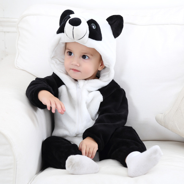 Multiple Styles Baby Halloween costumes Flannel Animal Romper
