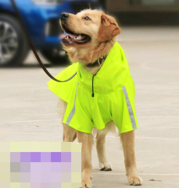 Waterproof Reflective Dog Raincoat for Medium to Large Dogs