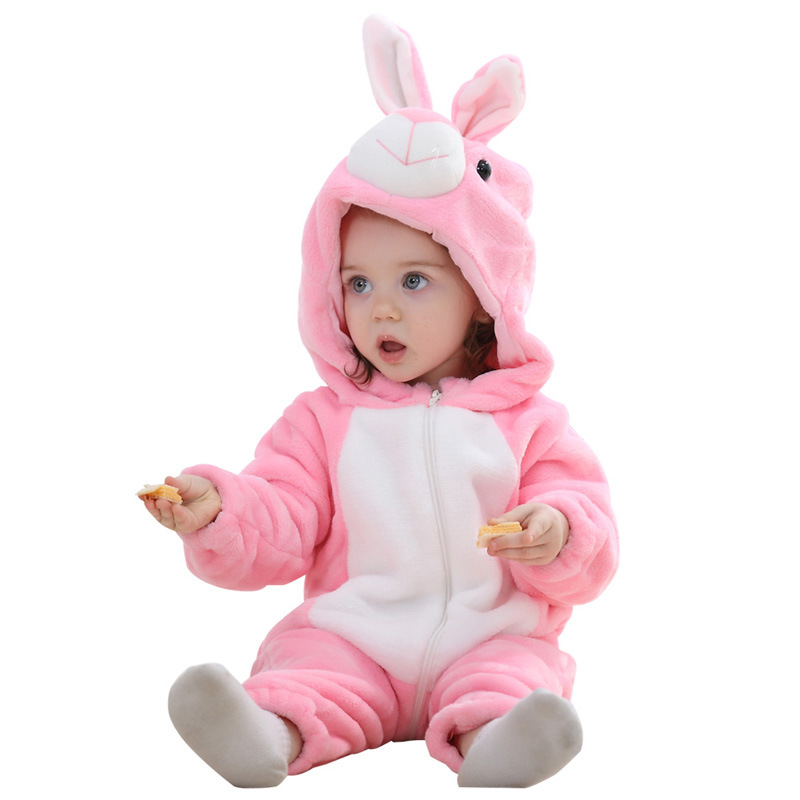 Multiple Styles Baby Halloween costumes Flannel Animal Romper