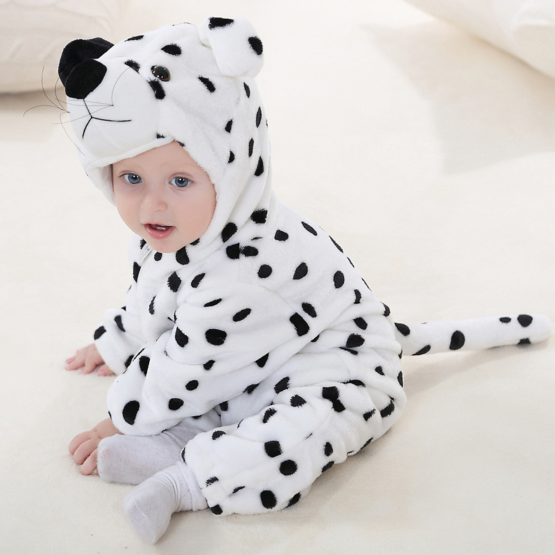 Multiple Styles Baby Halloween costumes Flannel Animal Romper