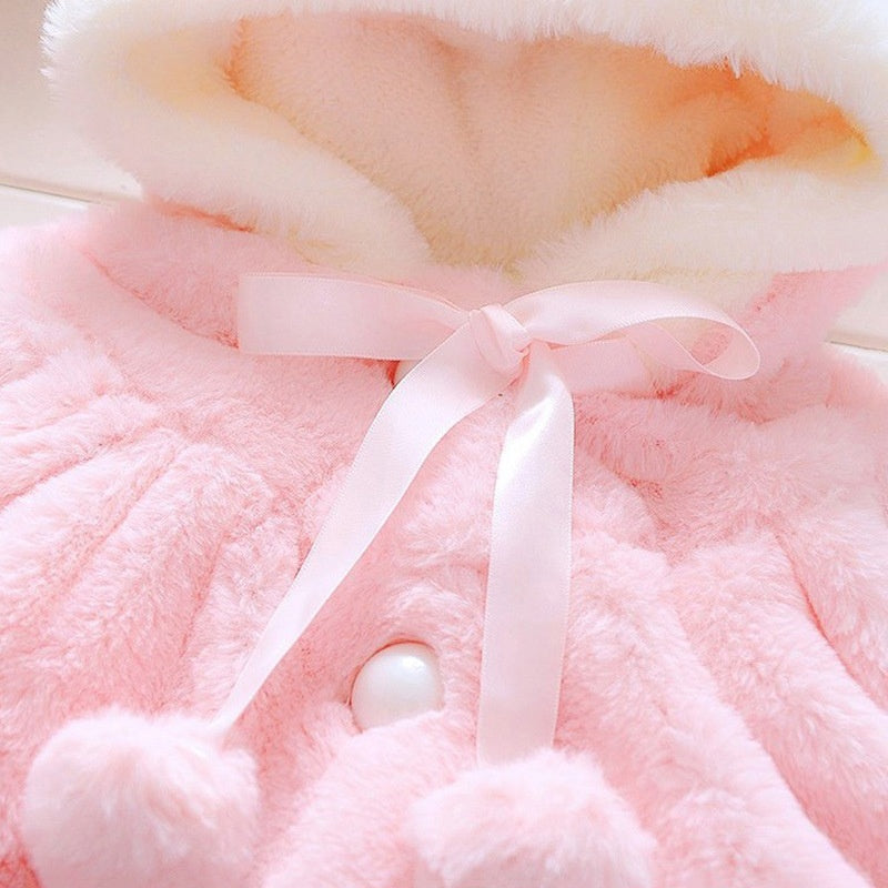 Thick cute bunny Coat for Baby Girls