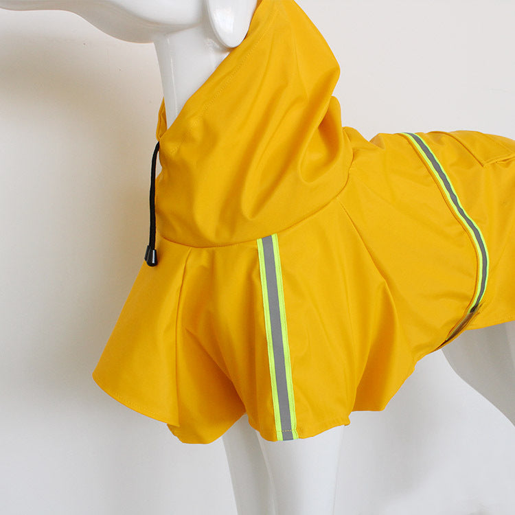 Waterproof Reflective Dog Raincoat for Medium to Large Dogs