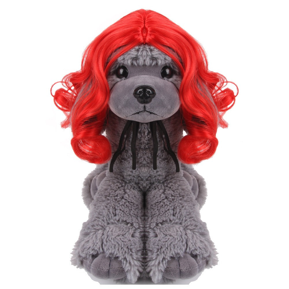 Red Wavy Dog Hood Costume for Pets - Funny Party Accessory