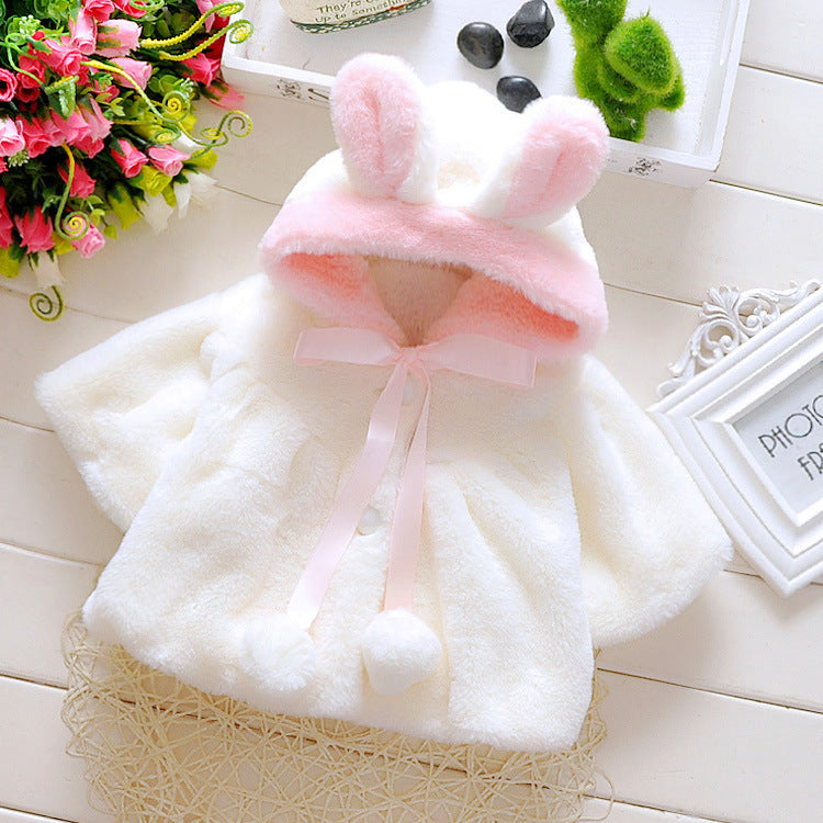 Thick cute bunny Coat for Baby Girls